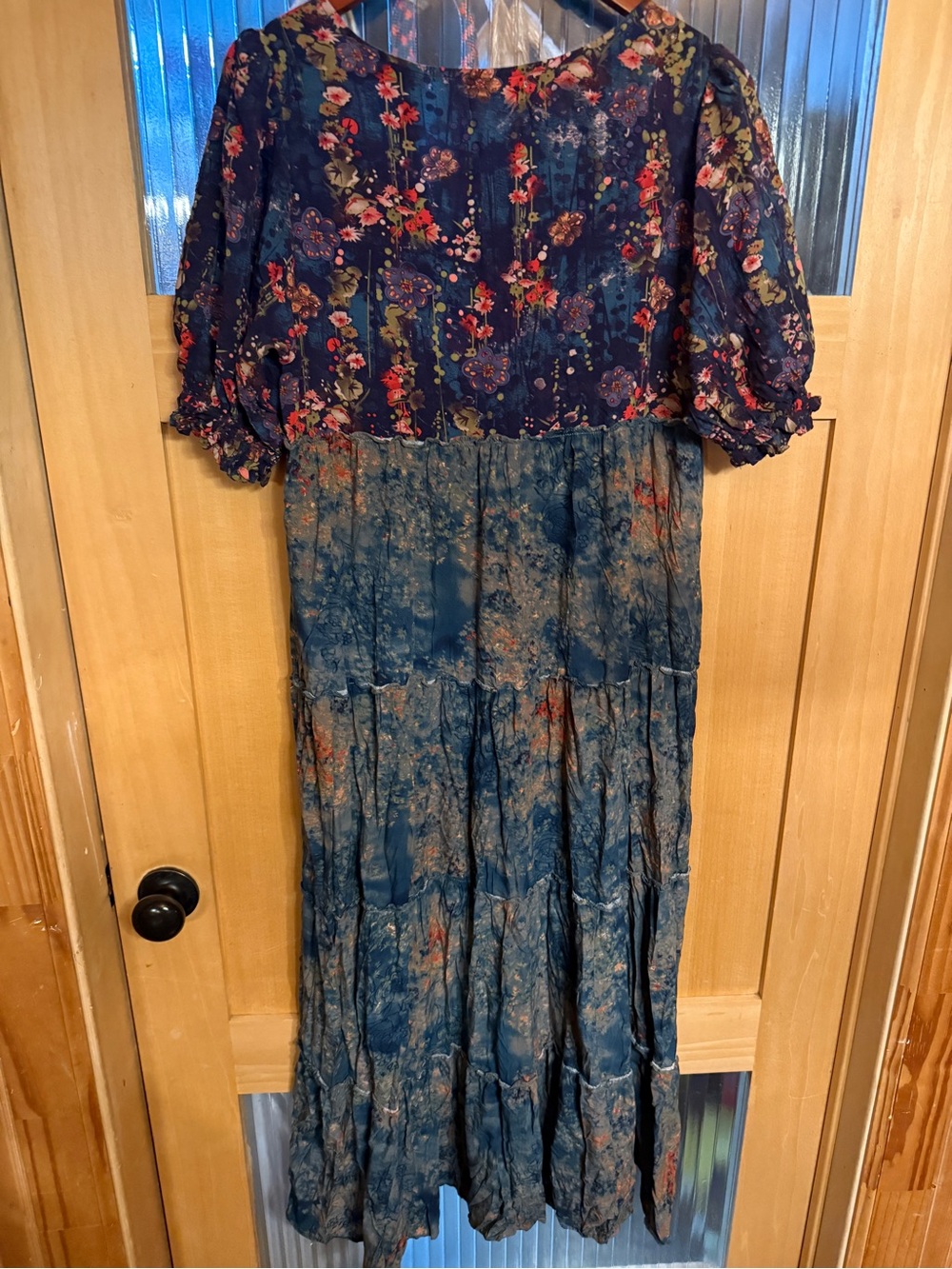 Natural Life Floral Tiered Dress Boho Cottagecore Size M Indie - Picture 4 of 5